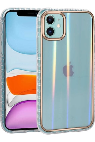 Ardemix Apple Uyumlu iPhone 11 Desenli Parlayan Transparan Avva Kılıf-no7 NO7