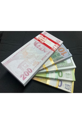 500 Adet Karışık Geçersiz Düğün Para Euro Dolat Tl Dizi Film Ti