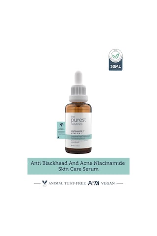 The Purest Solutions, Gözenek Ve Siyah Nokta Karşıtı, Sivilce Önleyici Niacinamide Cilt Bakım Serumu 30 Ml Niacinamide 5% & Zinc Pca 1% Sku: Smg8690010386342