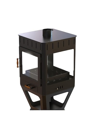 Hot Rectangle Pro Şömine Seramik Camlı