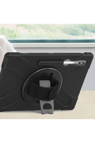 Samsung Galaxy Uyumlu Tab S9 Ultra Sm-x910 Defender Askılı Zırhlı Tank Case
