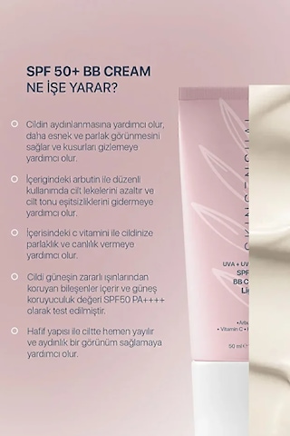 Skin Sensual Bb Krem Light 50 Spf Uva/uvb Pa++++ Leke Oluşu