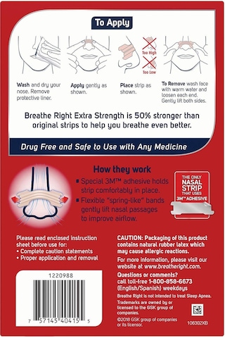 Breathe Right Extra Strength Burun Bandı Ten Rengi 72 Adet