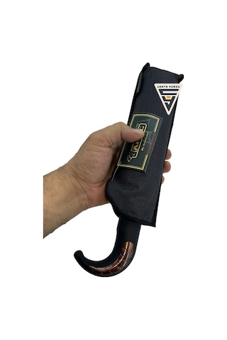 April A-226g A1 Baston Sap 10 Telli Tam Otomatik Şemsiye Siyah