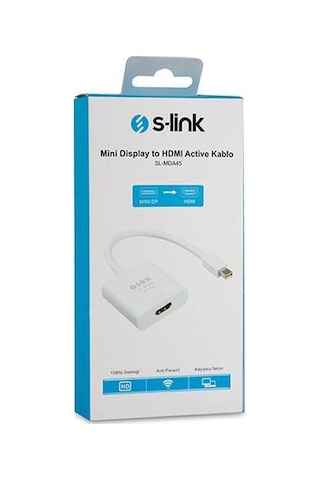 S'link Sl Mda45 Mini Display To Hdmi Active Kablo