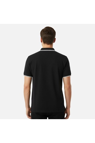 Siyah Fila Erkek Günlük Polo T-shirt Biella Tipped Fam1102.80010 siyah