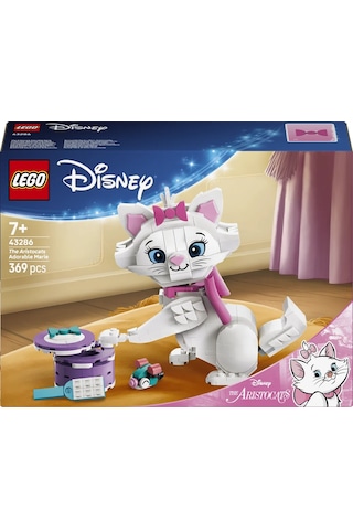 LEGO® ǀ Disney Aristokediler Sevimli Marie 43286 – 7 Yaş ve Üzeri Çocuklar için Aksesuarlar İçeren Oyuncak Yapım Seti (369 Parça)