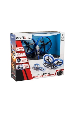 Silverlit Flybotic Bumper Drone Vision Kameralı Quadcopter 84829 Mavi