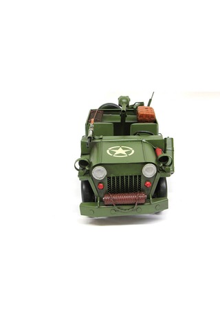 Dekoratif Metal Askeri Jeep C0755 Model