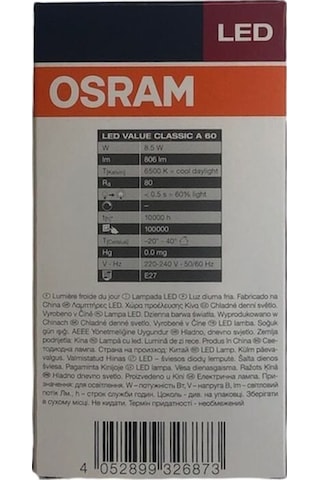 Osram 8,5w 10'lu Set