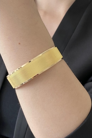 Zümrüt Sarraf 15 Gram 22 Ayar Altın Parmak Izi Kadın Bilezik