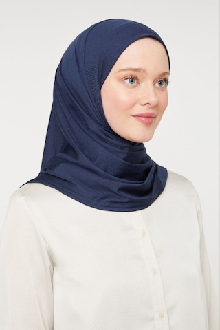 Melodi Scarf Kadın Tesettür Pratik Hijab Şal Lacivert Lacivert
