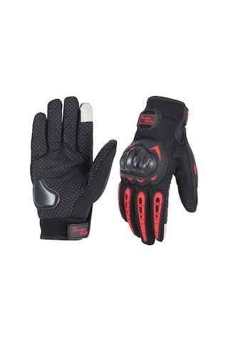 Motor Eldiveni Profesyonel Korumalı Dokunmatik Motosiklet Eldiveni XL 1