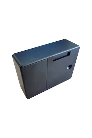 Akıllı Sensörlü Dolap Kilidi Yapışkan Gizli Çekmece Kilidi Ayakkabı Dolabı Gardırop Banyo İndüktif Dijital Kilit Çift Açılan Kapı İçin Siyah T3