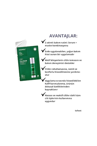 Medipeel Phyto Cica-nol B5 3000 Shot Serum 2 Step Mask 1,5 G + 25 Ml 5 Adet