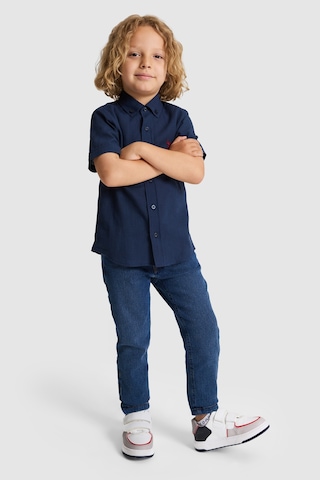 U.S. Polo Assn. Erkek Çocuk Lacivert Gömlek Kısa Kollu 50326122-vr033