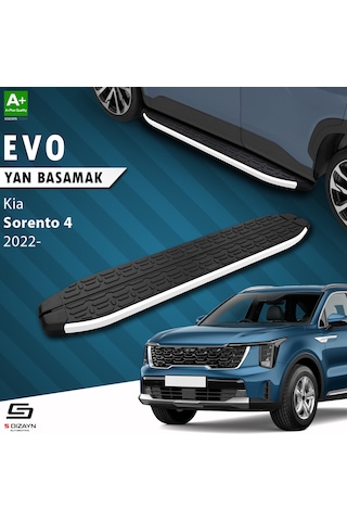 S-dizayn Kia Sorento 4 Evo Aluminyum Yan Basamak 183 Cm 2022 Üzeri