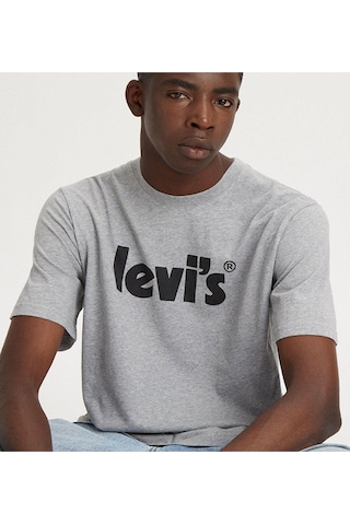 Levi's Relaxed Fit Erkek Gri T Shirt A2082-0094-2563 Gri