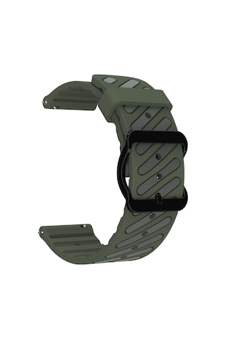Samsung Galaxy Watch 8 40mm / 44mm / 46mm Classic Uyumlu Çift Renkli Silikon Spor Kordon