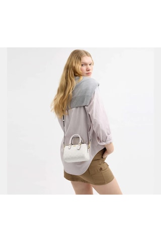 Coach Mini Rowan Crossbody Kadın Çanta Beyaz