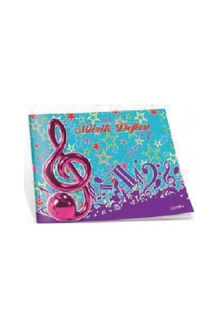 Çınar Karton Kapak Küçük 30 Yaprak Müzik Defteri 12'li Paket