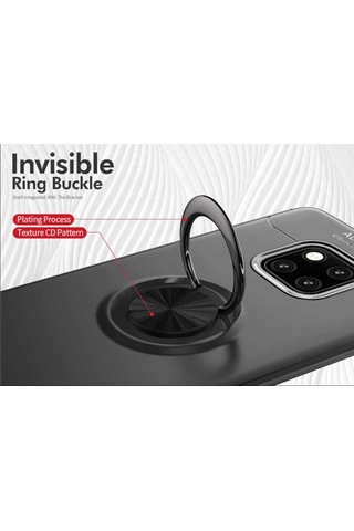 Huawei Mate 20 Pro Kılıf Yüzüklü Magnetli Ravel Case