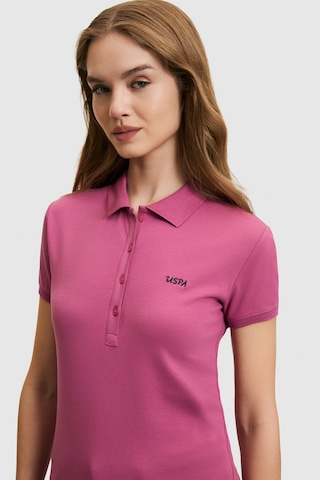 U.S. Polo Assn. U.s. Polo Assn. Kadın Fuşya Tişört Basic 50323461-vr023 Fusya