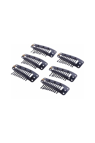 Prodiva Peruk, Çıtçıt, Postiş, Yarımay, Kahkül Klipsleri 65 Adet / 100 Gr Siyah Paket