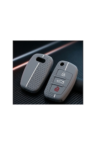 Audi A3 A6 ,A1 , A4 Q2 , Q3 3Buton Anahtar Kumanda Koruma Kılıfı Premium