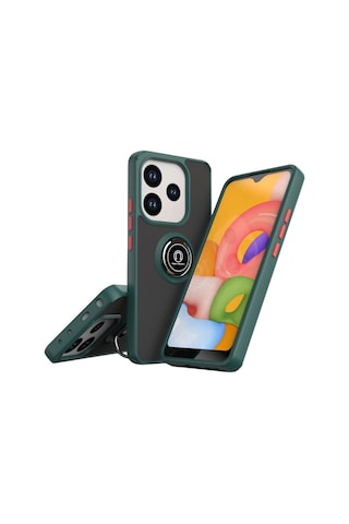 Mey İthalat Redmi Note 14 4g Montreal Yüzüklü Silikon Kapak - Yeşil Diğer