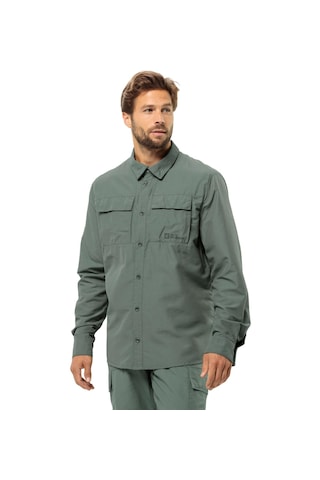 Jack Wolfskin 1404101 Barrier L/s M Gömlek Yeşil Erkek Gömlek Yeşil