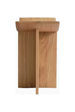101 Copenhagen Brutus Fiber Beton Tasarım Dekoratif Tabure Meşe