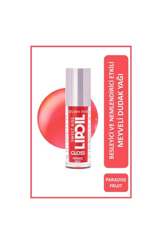 Golden Rose Sweet Kiss Rosehip Murumuru ve Jojoba Yağı İçeren Meyveli Dudak Parlatıcı Yağ 04