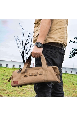 Sundick Kamp Alet Çantası Büyük Kapasiteli Geniş Ağızlı Depolama Saf Siyah Diğer Çok Renkli