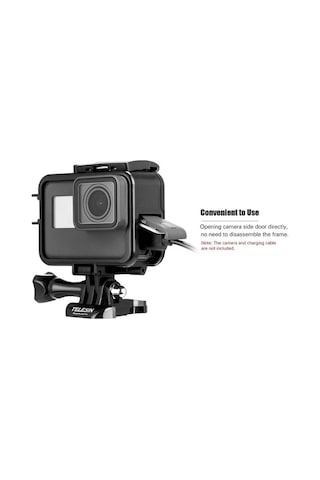 Ebitda Telesın Koruyucu Çerçeve Montaj Kenar Kutu Spor Kamerası Kabuk Kutu Hızlı Salınım Klipsi Vida Aksesuarları Değiştirme Gopro Hero 7 Black/6/5 Aksiyon Kamerası İçin Çok Renkli Çok Renkli