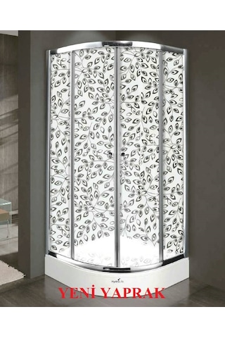 Desaş Shower Duşakabin Yüksek Kalite Lux Oval 90 X 90 Teknesiz Gri