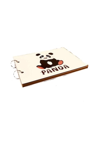27 x 19 CM 40 Sayfalık Oturan Panda Kendin Yap Fotoğraf Albümü