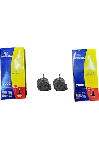 Meghna 700x28-38 İç Lastik 2 Li Set 48mm A/v Otomobil Uzun Sibop