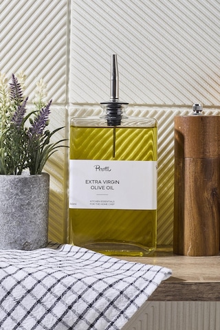 Molivet 350ml Silver Kapak Cam Yağdanlık-sosluk-sirkelik