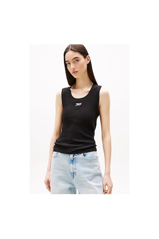 Tommy Hilfiger Kadın Tjw Slim Fit T-shirt - Siyah Triple Black