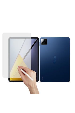 Microcase Xiaomi Poco Pad M1 12.1 İnch Tablet Paper Like Pencil Destekli Kağıt Hissi Veren Mat Ekran Koruyucu - Al3289