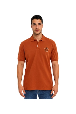 Arma Ar-ma Erkek Polo Yaka Tişört Resim Baskili Örme Kumaş Büyük Beden %100 Pamuk 30/1 Çift Toplama Penye Pike K30374871002 Pembe-p4