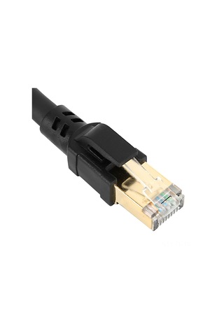 Lemestar 3 Metre Siyah Cat8 Ağ Kablosu, 40 Gbps Hız, 2000mhz Bant Genişliği, 26awg Saf Bakır, Rj45 Altın Kaplama, S/ftp Koruma, Akıllı Ev/ofis Uyumlu