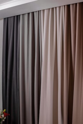 Lunet 140x270 Cm 2 Adet Blackout Fon Perde Bej