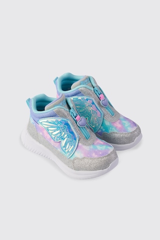 Panço Skechers Jumpsters Kız Bebek Gümüş Ayakkabı Gri