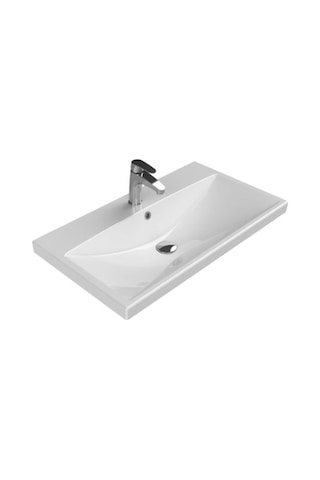 Turkuaz Seramik Elite Etajerli Lavabo 80 x 45 CM