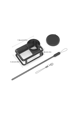 Mettzchrom Dji Osmo Action 6 Uyumlu Silikon Kılıf Koruma Kılıfı Soft Case