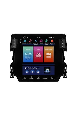 Honda Civic Fc5 Android Multimedya Sistemi 2016-2021 Crv-4895xdt 10"