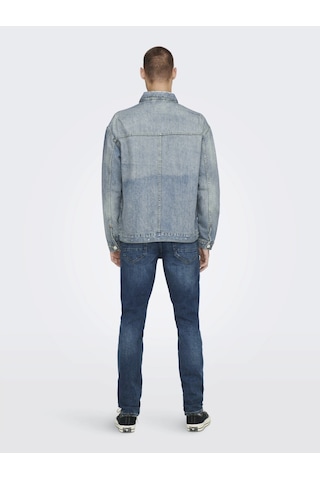 Only & Sons Erkek Kot Ceket 22023244 Mavi