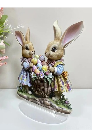 Tenfowee 20 Cm Akrilik Gazon Figürü, Pati K, Bahçe Dekoru, 2d Ev Deseni, Hava Ve Su Dayanıklı, Kolay Kurulum